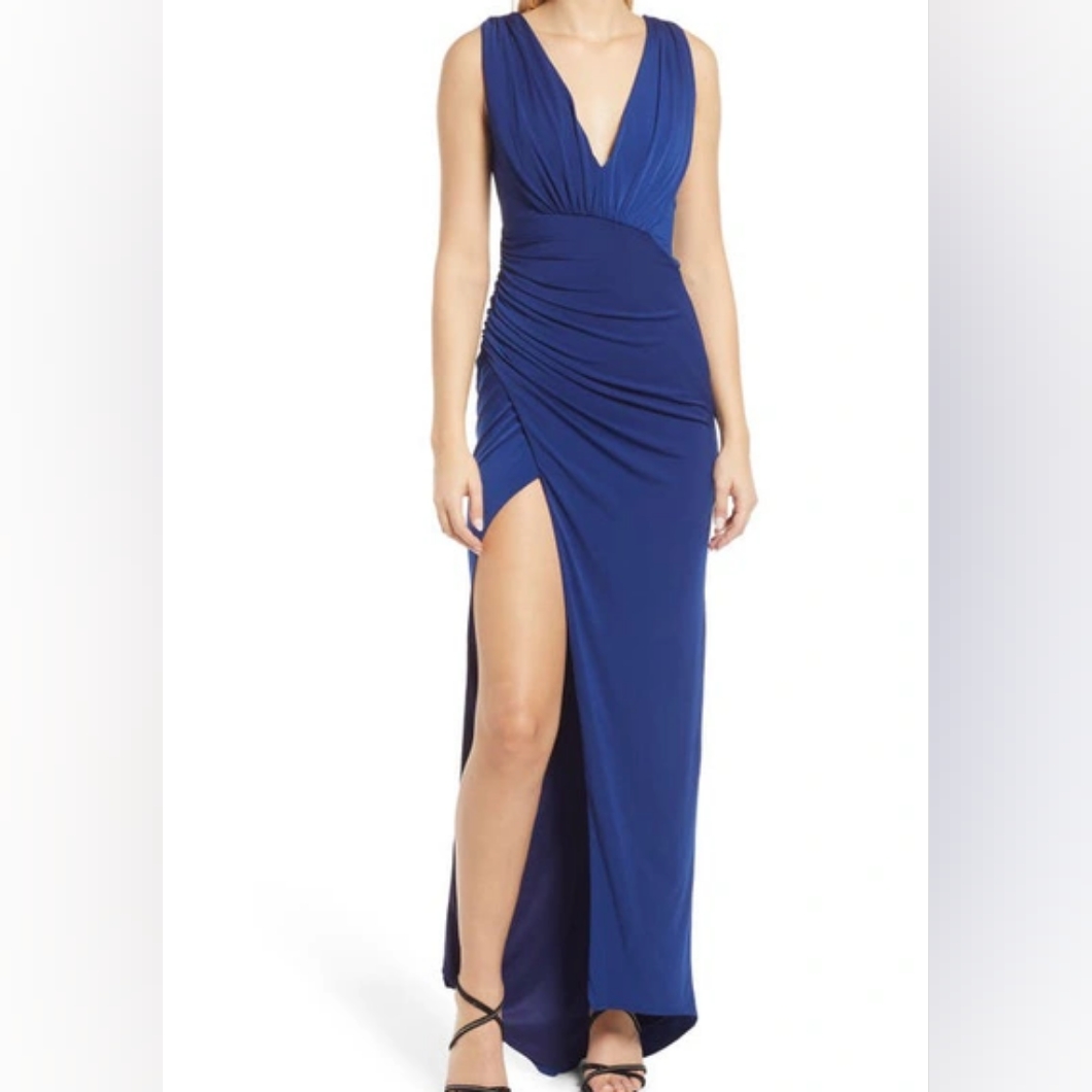 Nwot Katie May Sugar Stick Sleeveless Gown In Royal Midnight Blue Xs Dress